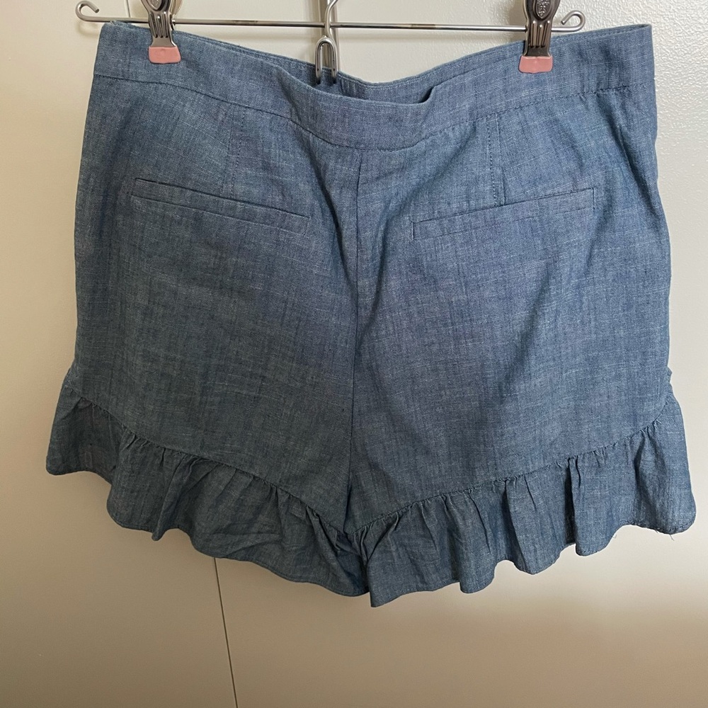 J Crew Blue Chambray Shorts